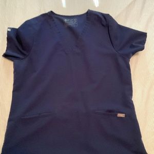 Nurse’s Srcub Set in Navy Blue (top and jogger pants)